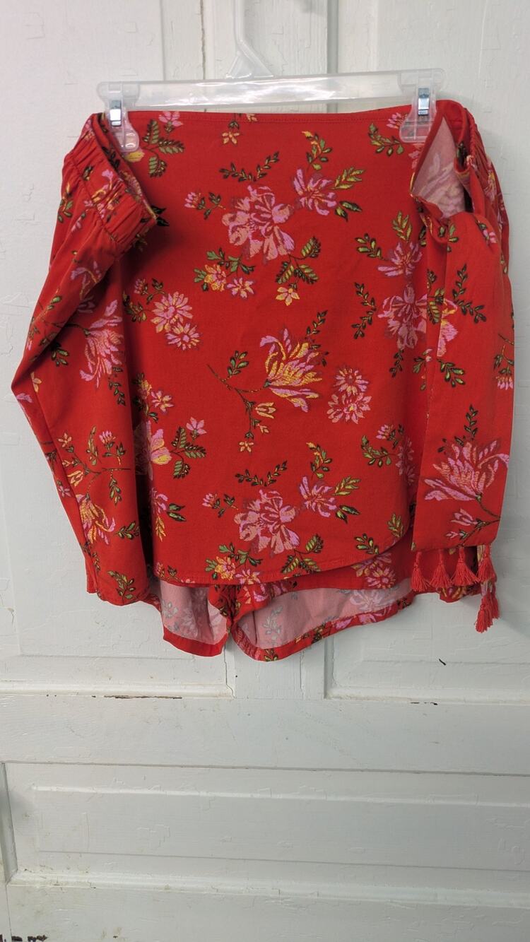 Torrid Wrap Skort Womens size 3 Orange Floral